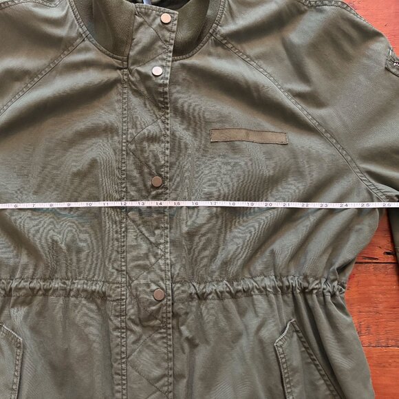 WOMENS GAP OLIVE GREEN FIELD UTILITY JACKET/ANORAK; LIKE NEW; SIZE XXL - Picture 3 of 8